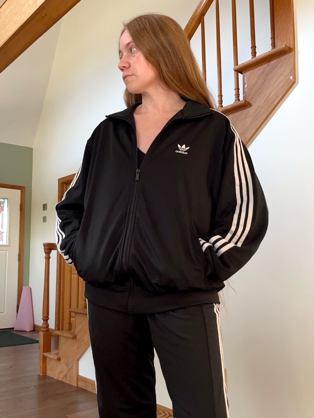 2023 Adidas Adicolor Classics Firebird 2-Piece Track Suit Trefoil Snap Pants - Picture 8 of 16